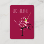 Cocktail Bar Nightclub Bartender Visitekaartje (Voorkant)