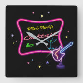 Cocktail-Bar wandklok (Voorkant)