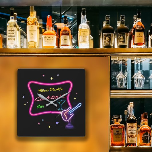 Cocktail-Bar wandklok