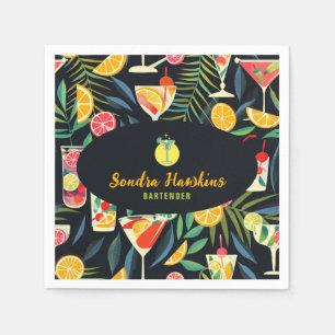 Cocktail bartender Professional vers Sinaasappel Servet