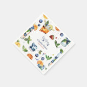 Cocktail bartender Professional | Wit Blauw Servet (Hoek)