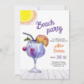 Cocktail Beach feest zoet 16 Kaart (Voorkant)