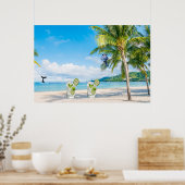Cocktail Beach Poster (Keuken)