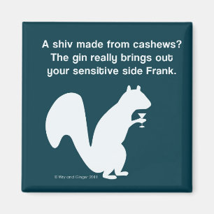 Cocktail bekentenissen met de eekhoorn magneet