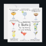 Cocktail Bestie Verjaardag Kaart<br><div class="desc">De Cocktail Bestie Birthday Kaart - Birthday Kaart For Best Friend is een unieke en leuke verjaardagskaart speciaal ontworpen voor je beste vriend. Deze kaart heeft een levendig en levendig design met een afbeelding van een heerlijke cocktail op een kleurrijke achtergrond. Wat het bijzonder maakt, is het woord "Bestie" dat...</div>
