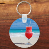 Cocktail bij het Zee Sleutelhanger (Voorkant)