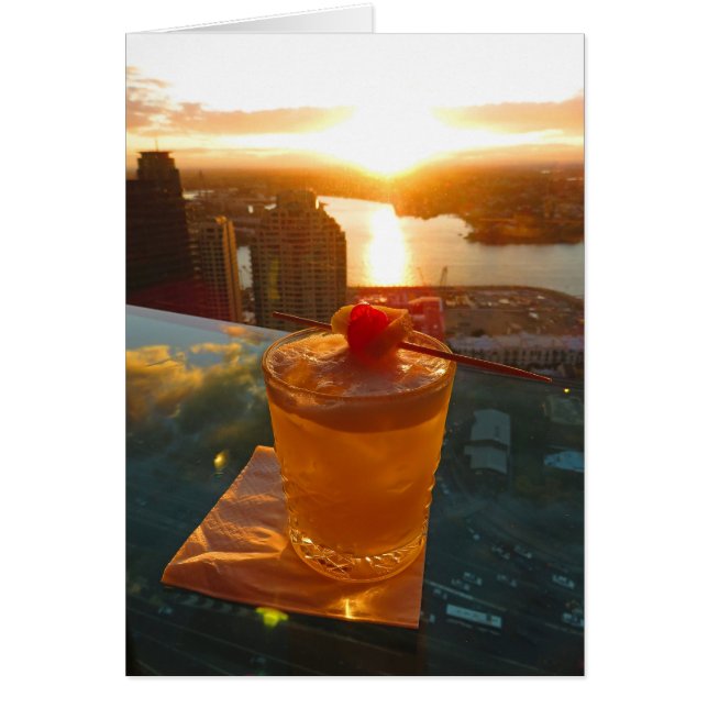 Cocktail bij Sunset (Voorkant)