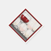 Cocktail bij wijngebit servet (Hoek)