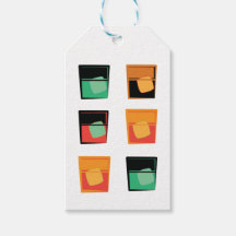 Cocktail/Bourbon-bril op witte Labels