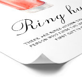 Cocktail Bridal shower - Ring hunt game Poster (Hoek)
