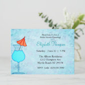 Cocktail Bridal Shower-uitnodiging Kaart (Staand voorkant)