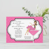 Cocktail Bridal Shower-uitnodiging Kaart (Staand voorkant)