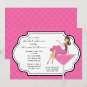 Cocktail Bridal Shower-uitnodiging Kaart (Voorkant / Achterkant)