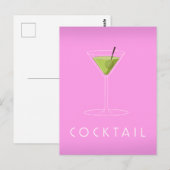 Cocktail Briefkaart (Voorkant / Achterkant)