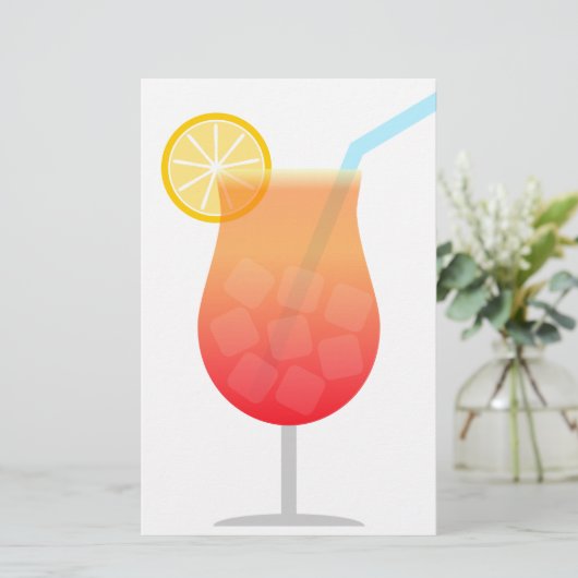 cocktail briefpapier (Staand voorkant)