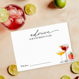 Cocktail Bruidsfeest Advies voor de Bruid Kaart