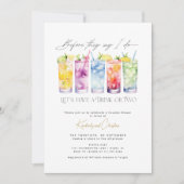 Cocktail Bruiloft Feest Elegante Koppels Bruilofts Kaart (Voorkant)