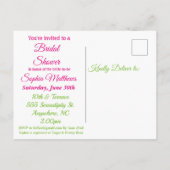 Cocktail Bruiloft Feest Uitnodiging Briefkaart (Achterkant)