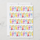 Cocktail Bruiloft Feestje Elegant Koppel Feestje Kaart (Achterkant)