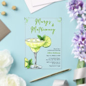 Cocktail Bruiloft Margs & Huwelijk Bruidsfeest Acryl Uitnodigingen (Insitu (Huwelijk))