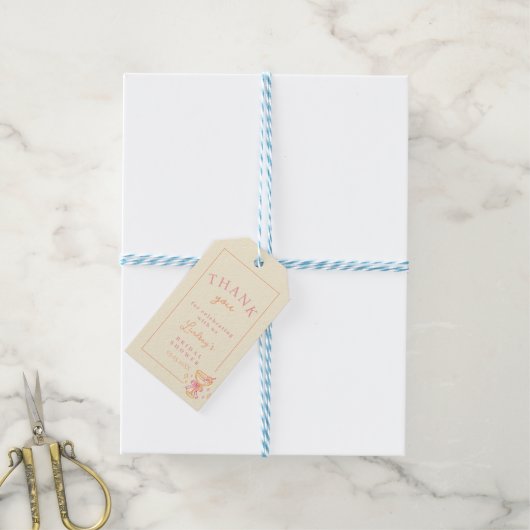 Cocktail Bruiloftsborrel Cadeaulabel (Met Touw)