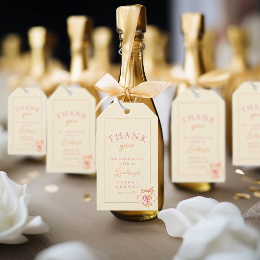 Cocktail Bruiloftsborrel Cadeaulabel