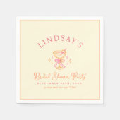 Cocktail Bruiloftsborrel Servet (Voorkant)