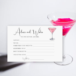 Cocktail Bruiloftsfeest Advies en Wensen Briefpapier