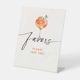 Cocktail Bruiloftsfeest Favor Reclamebord Met Voetstuk