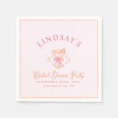 Cocktail Bruiloftsfeest Servet (Voorkant)