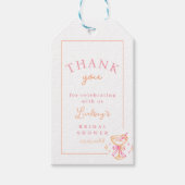 Cocktail Bruiloftsfeestje Cadeaulabel (Voorkant)