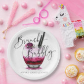 Cocktail Brunch en Bubble Napkins Papieren Bordje (Feest)