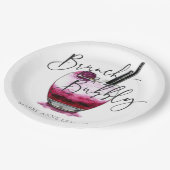 Cocktail Brunch en Bubble Napkins Papieren Bordje (Gekanteld)