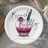 Cocktail Brunch en Bubble Napkins Papieren Bordje