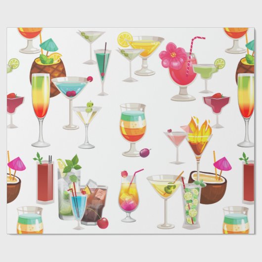 cocktail cadeaupapier (Vlak)