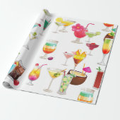 cocktail cadeaupapier (Uitgerold)