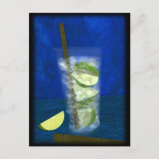 Cocktail: Caipirinha Briefkaart (Voorkant)