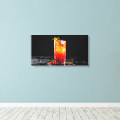 cocktail canvas afdruk (Insitu (Houten vloer))