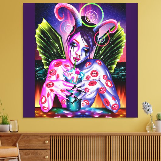 cocktail canvas afdruk (Insitu (Woonkamer))