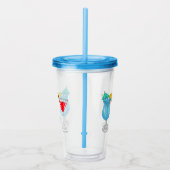 Cocktail cartoon-afbeelding acryl drinkbeker (Rechts)