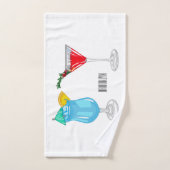 Cocktail cartoon-afbeelding bad handdoek (Handdoek)