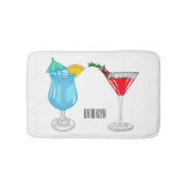 Cocktail cartoon-afbeelding badmat (Voorkant)