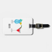 Cocktail cartoon-afbeelding bagagelabel (Voorkant horizontaal)