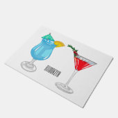 Cocktail cartoon-afbeelding deurmat (Schuin)