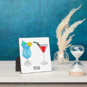 Cocktail cartoon-afbeelding fotoplaat (Insitu)