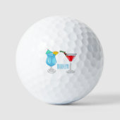 Cocktail cartoon-afbeelding golfballen (Voorkant)