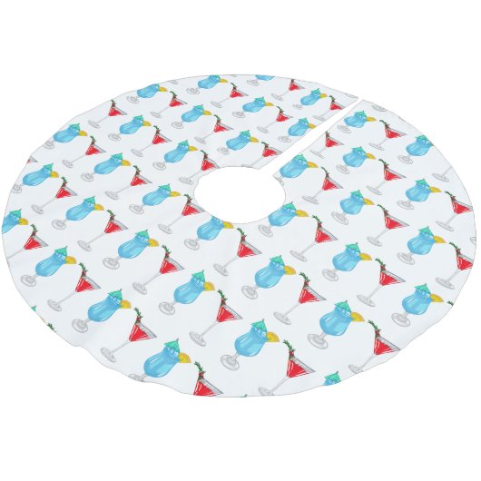 Cocktail cartoon-afbeelding kerstboom rok (Gekanteld)