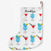 Cocktail cartoon-afbeelding kleine kerstsok (Achterkant)