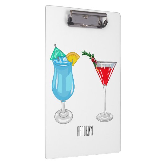 Cocktail cartoon-afbeelding klembord (Rechts)
