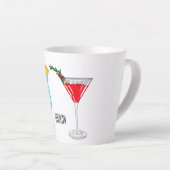 Cocktail cartoon-afbeelding latte mok (Rechterhoek)